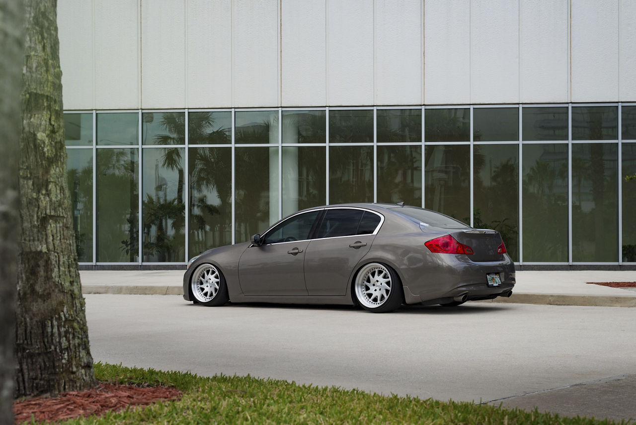 2017 Infiniti G37 Rotiform OZT Brushed Wheel Pros